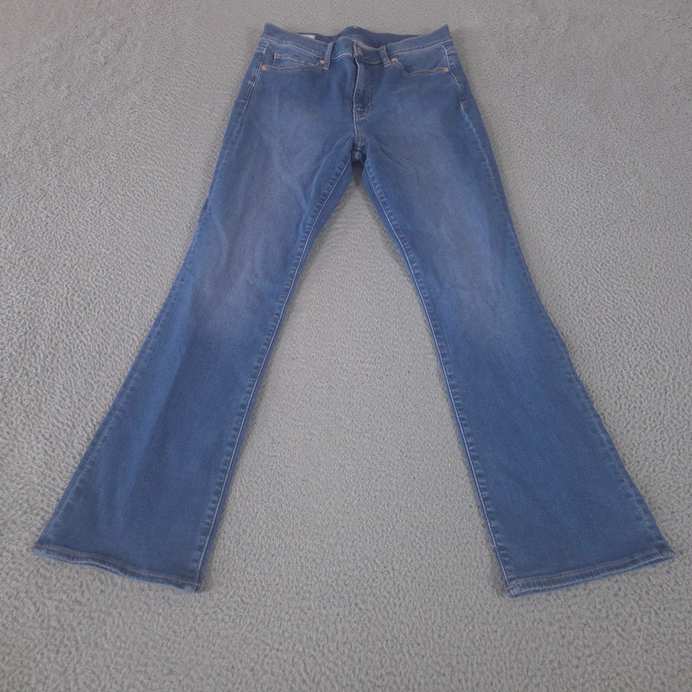 Gap Jeans Womens 10 Blue Baby Boot Mid Rise Stretch Denim Baby Bootcut Pants